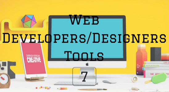 Web DevelopersDesigners Tools 7 Main Log