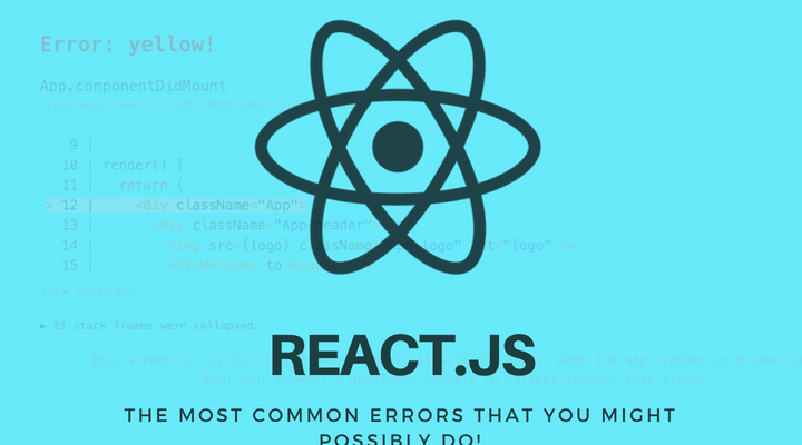 REACT.JS Common Errors Main Logo